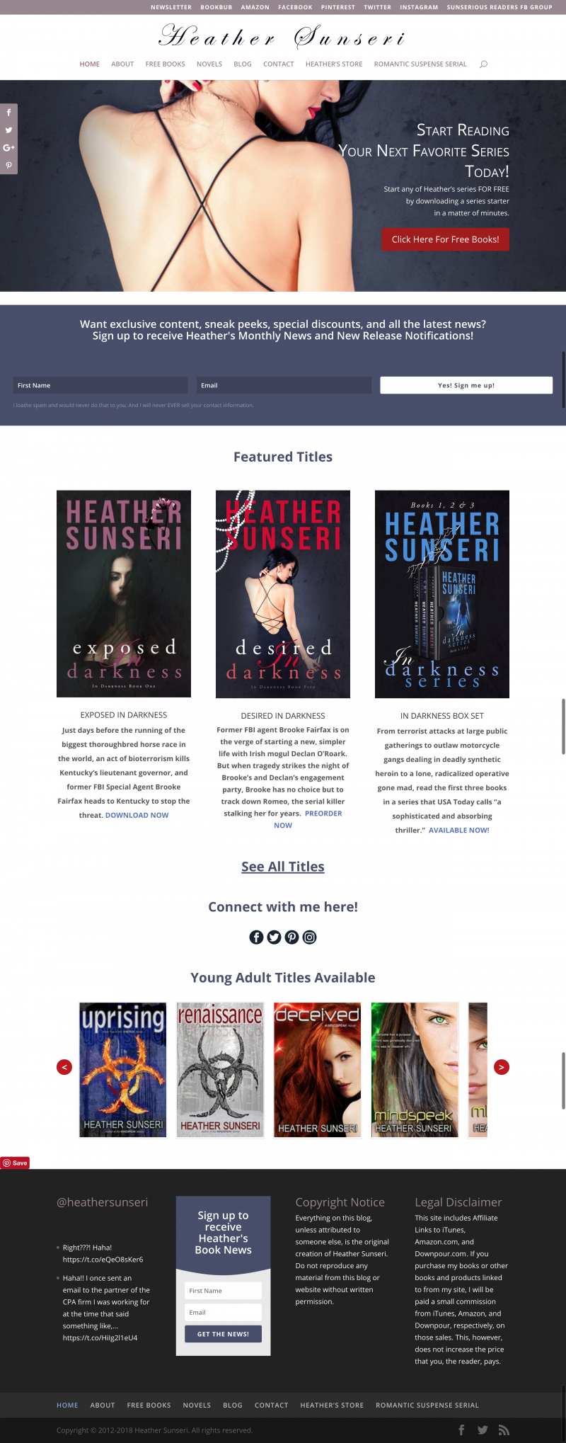 Heather Sunseri Author Website