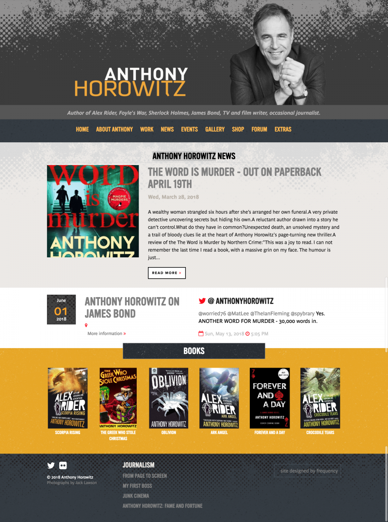 author information websites